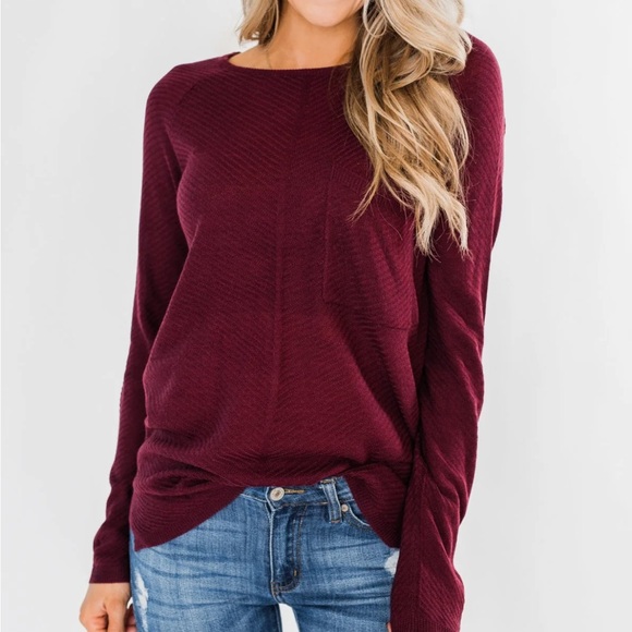 Michael Kors Maroon Sweater - Picture 1 of 11